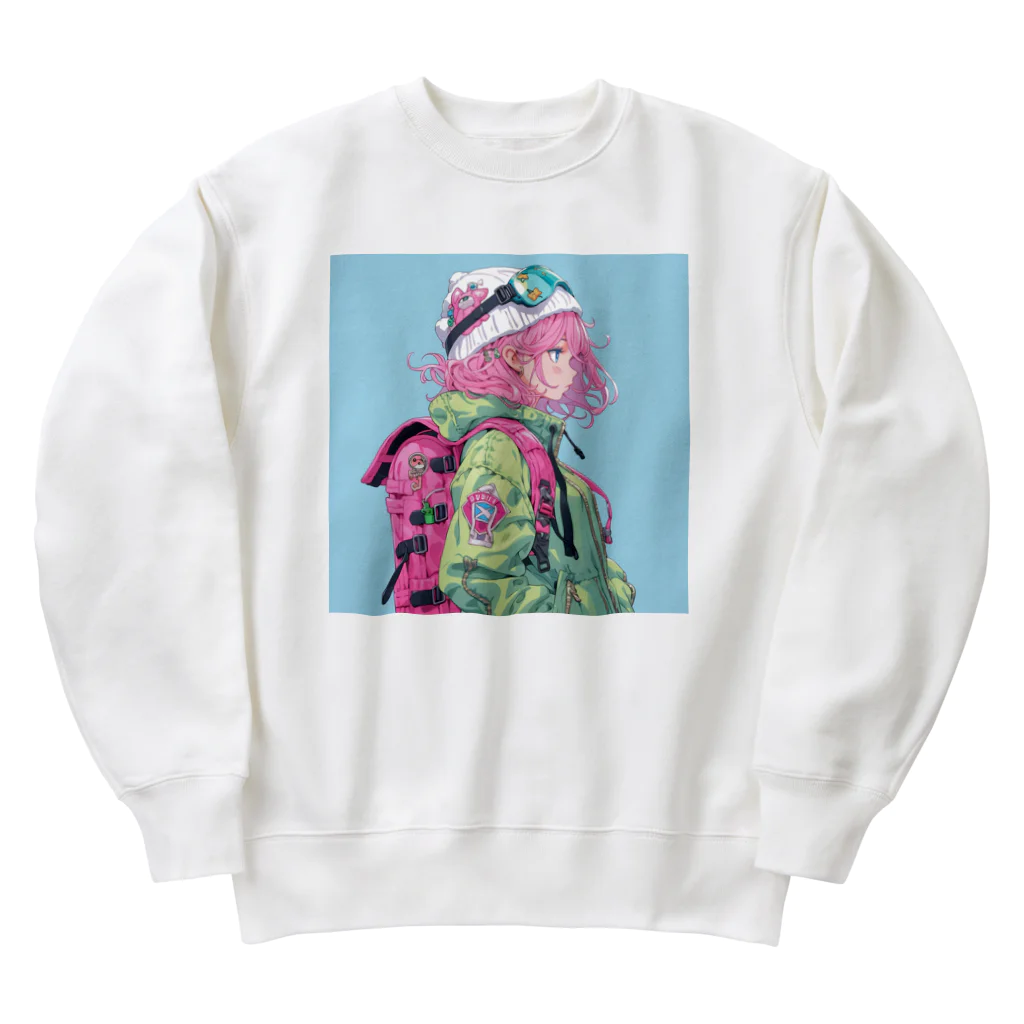 ぶーたんのポップ・スプラッシュ Heavyweight Crew Neck Sweatshirt