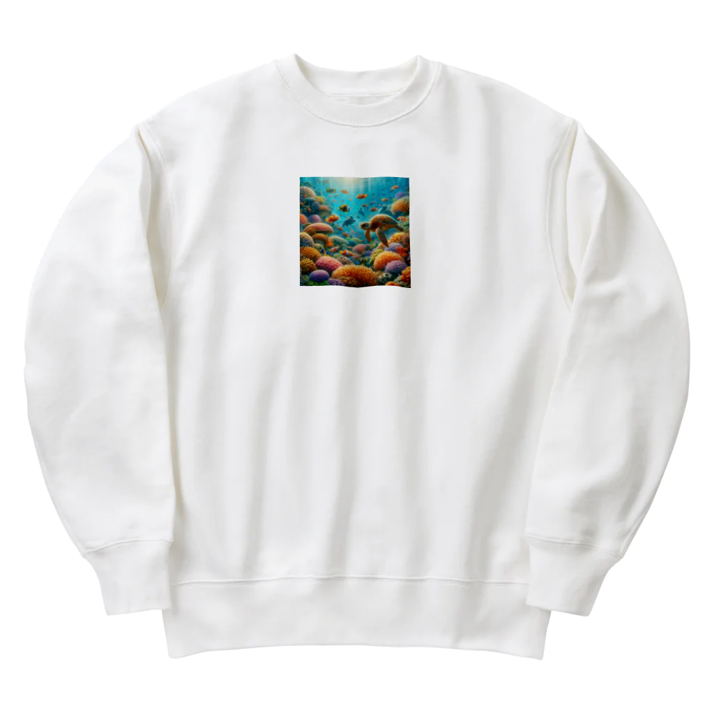 koucheru"s shopのカメの遊び Heavyweight Crew Neck Sweatshirt