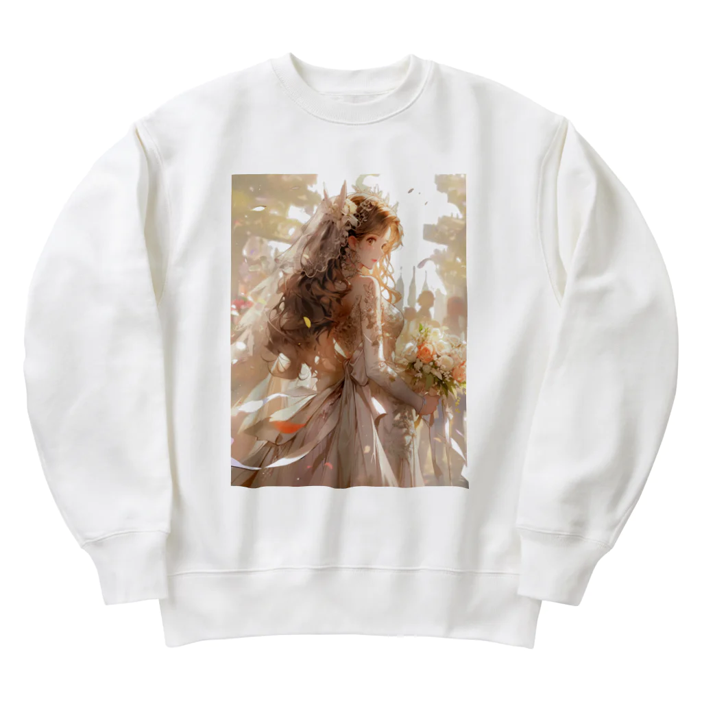 AQUAMETAVERSEのウエデｲングドレス憧れ　なでしこ1478 Heavyweight Crew Neck Sweatshirt