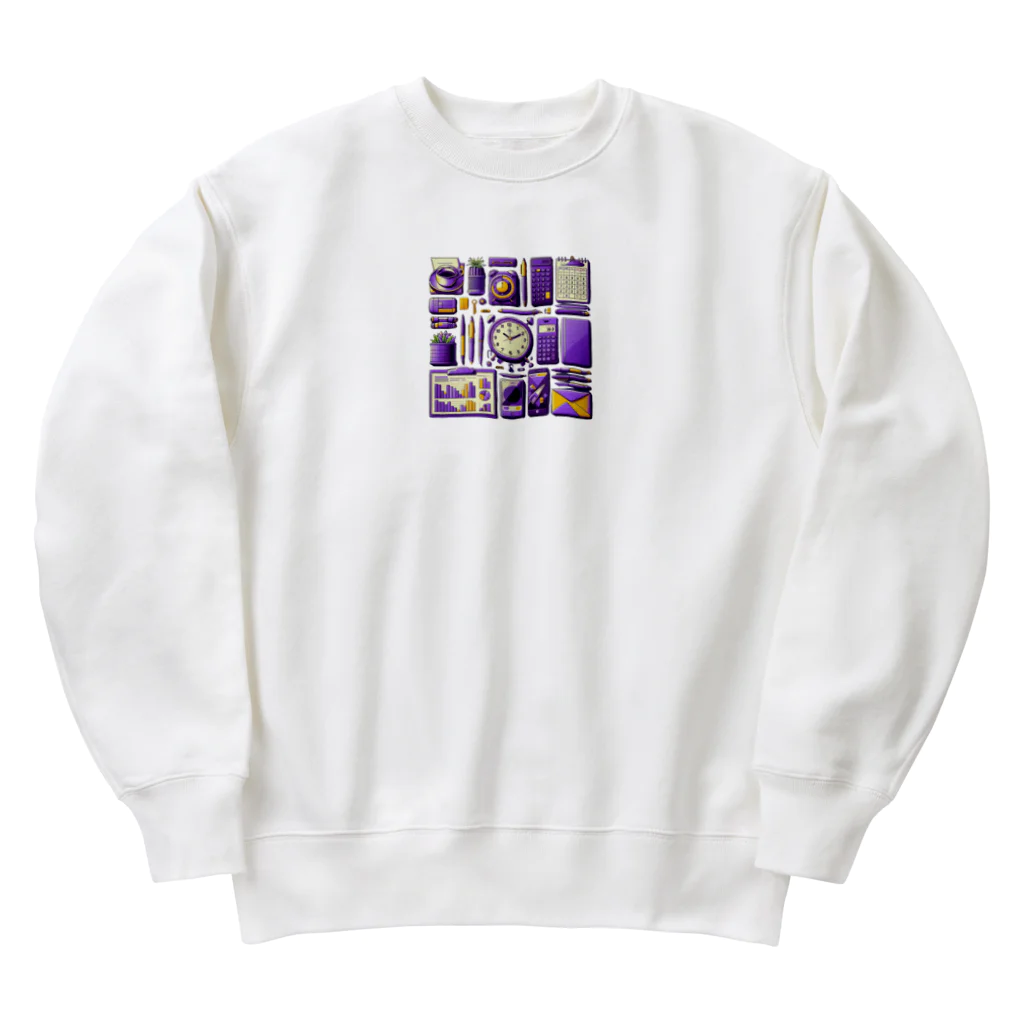 パープルルームのビジネスを成功に導くラッキーアイテム！ Heavyweight Crew Neck Sweatshirt