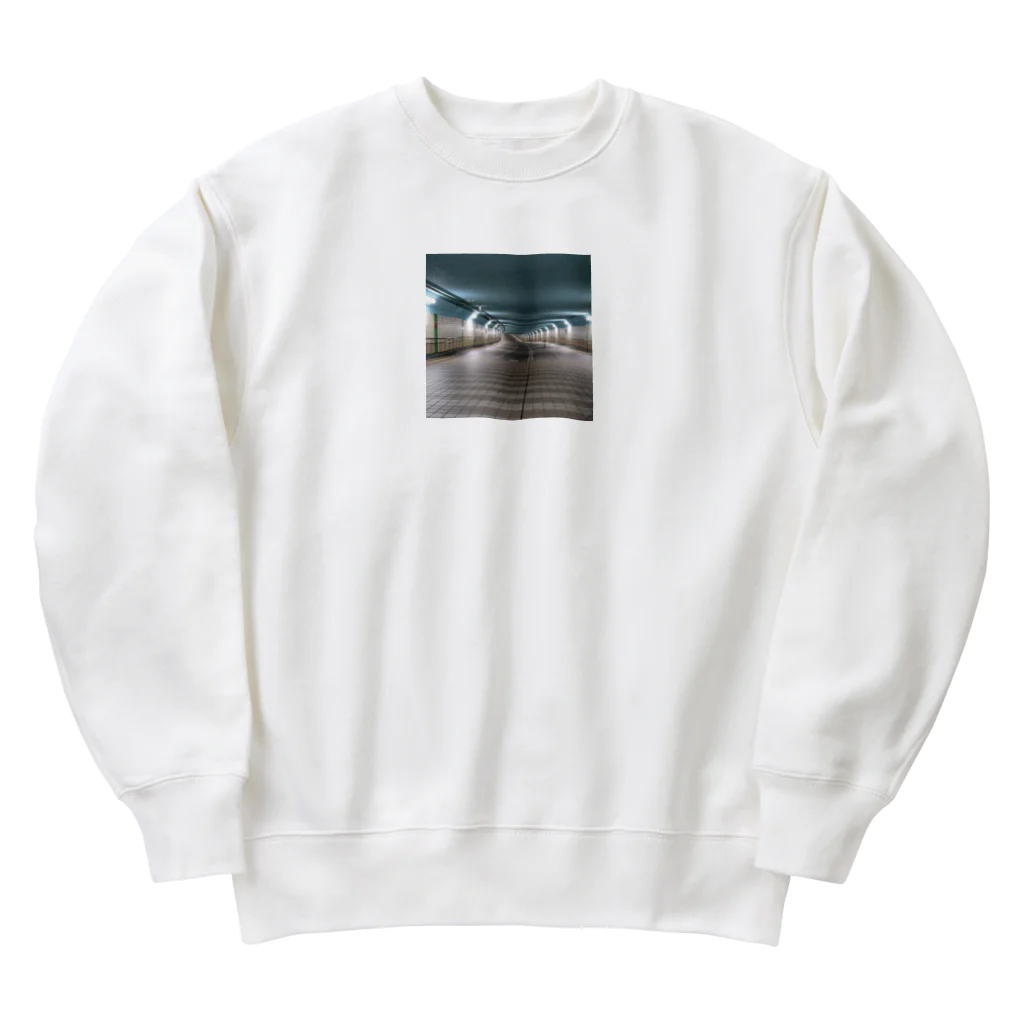 飯塚 iizukaのテクノフューチャー青 Heavyweight Crew Neck Sweatshirt