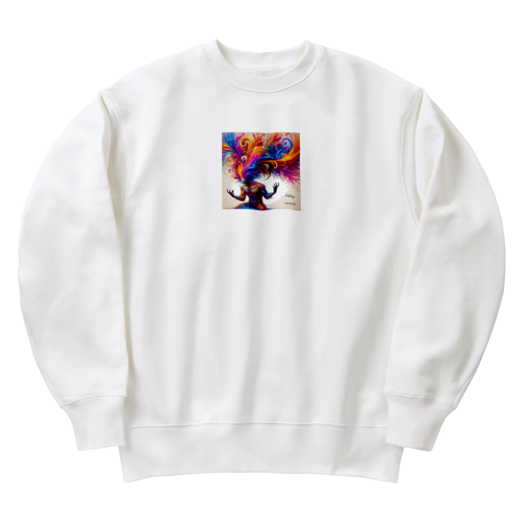 greenartのhappy ADHD Heavyweight Crew Neck Sweatshirt