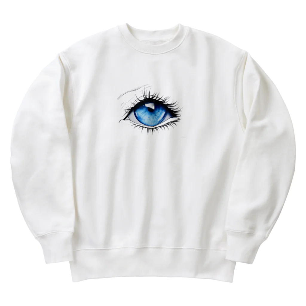 hade_raの綺麗な瞳 Heavyweight Crew Neck Sweatshirt