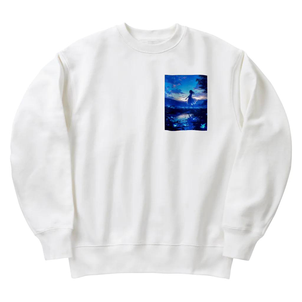 AQUAMETAVERSEの贅沢な夕暮れのひと時を貴女に　Hime  2530 Heavyweight Crew Neck Sweatshirt