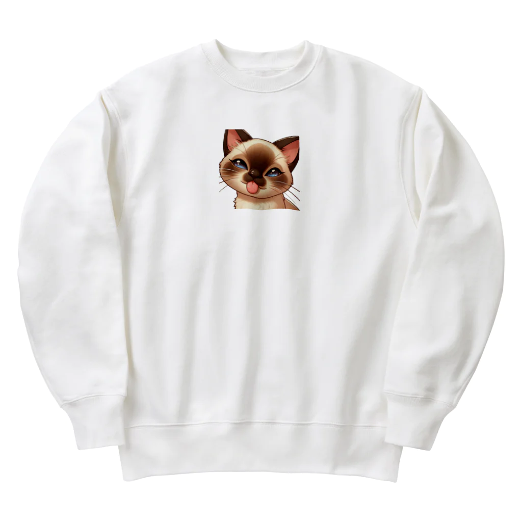 岸本淳の俺のシャムちゃん１ Heavyweight Crew Neck Sweatshirt