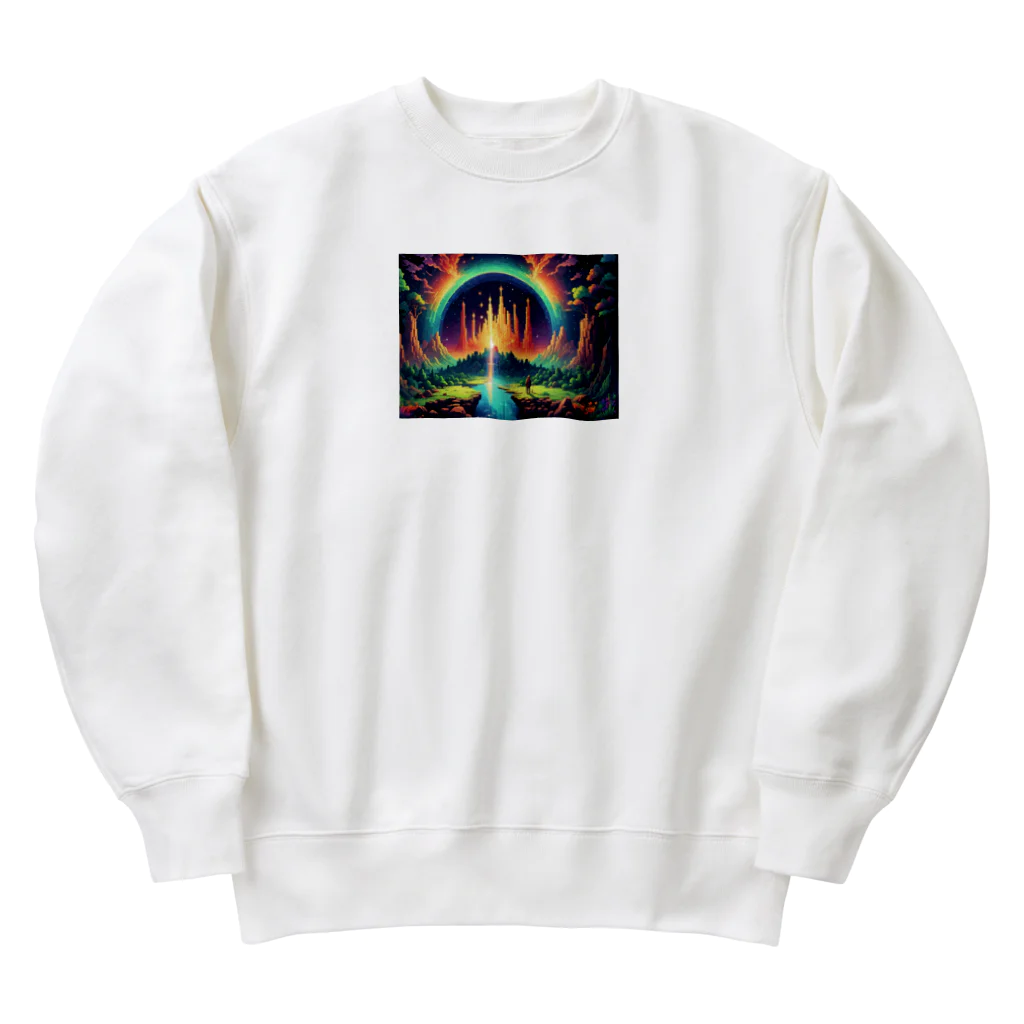 Oshiboriの虹ドット絵 Heavyweight Crew Neck Sweatshirt