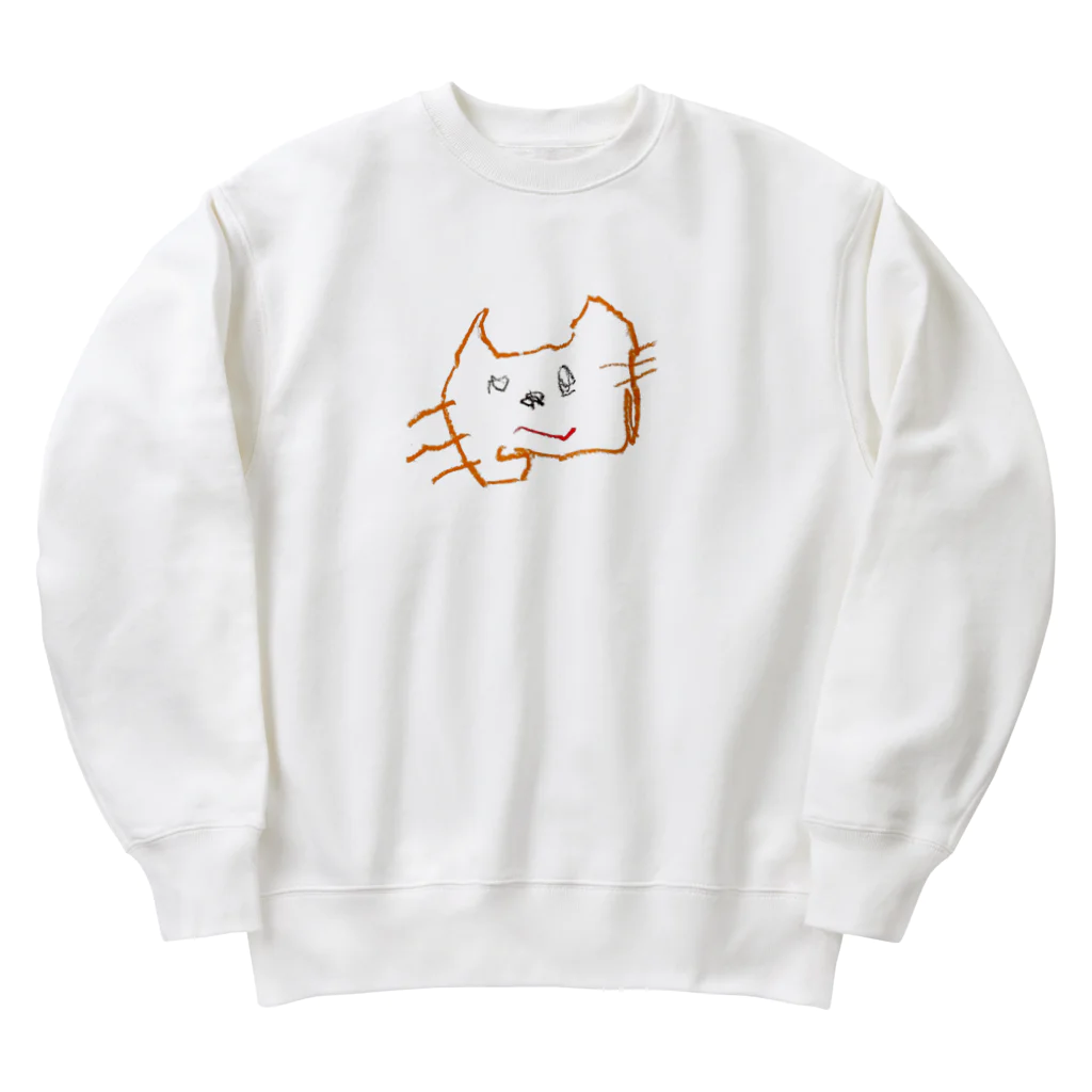 tomorhythmのだいだいの猫ちゃん Heavyweight Crew Neck Sweatshirt