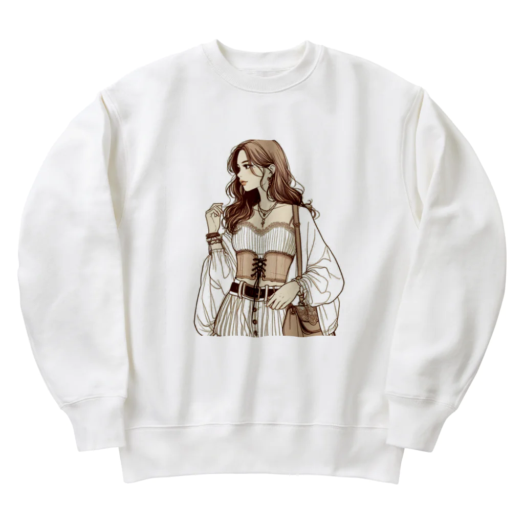 room-chaconneの寺町通りの貴子 Heavyweight Crew Neck Sweatshirt