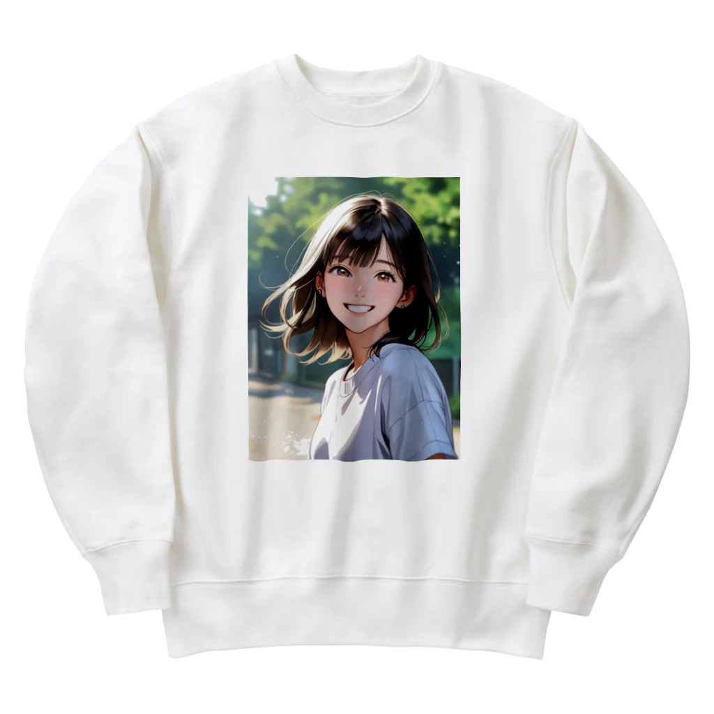 ZZRR12の元気をもらえる笑顔 Heavyweight Crew Neck Sweatshirt