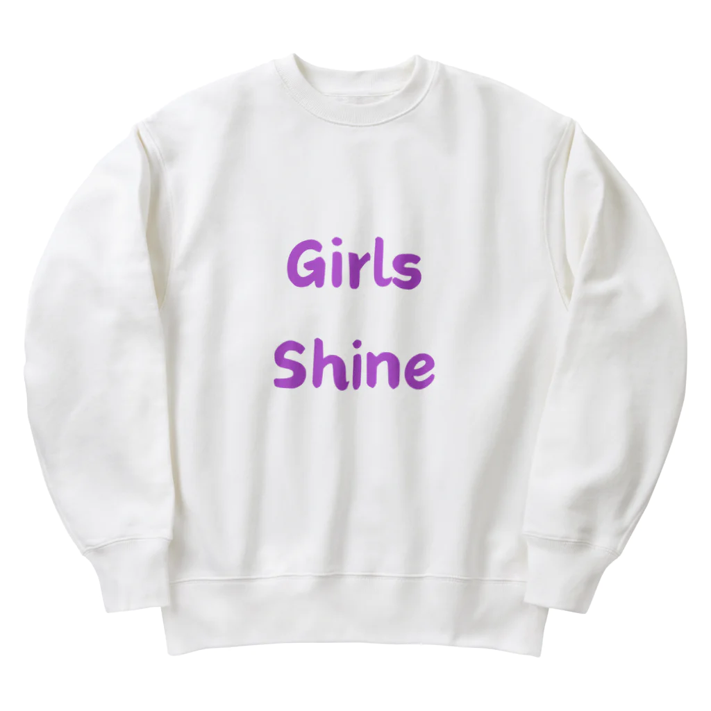 あい・まい・みぃのGirls Shine-女性が輝くことを表す言葉 Heavyweight Crew Neck Sweatshirt