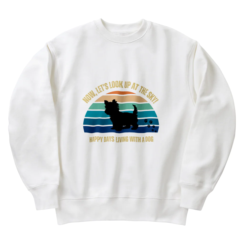 dreamy-designのわんちゃん　ヨークシャテリア Heavyweight Crew Neck Sweatshirt