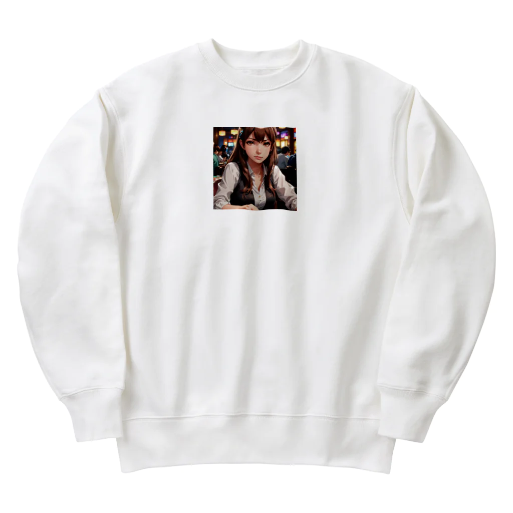 WWWmaのポーカー美少女さや Heavyweight Crew Neck Sweatshirt