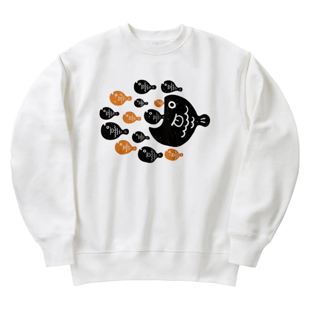 mincruのお魚さんは大家族 Heavyweight Crew Neck Sweatshirt