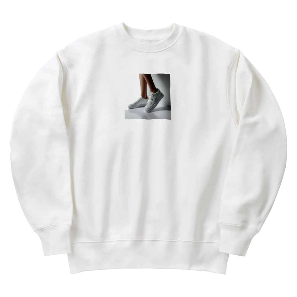 アミュペンの白いスニーカー Heavyweight Crew Neck Sweatshirt