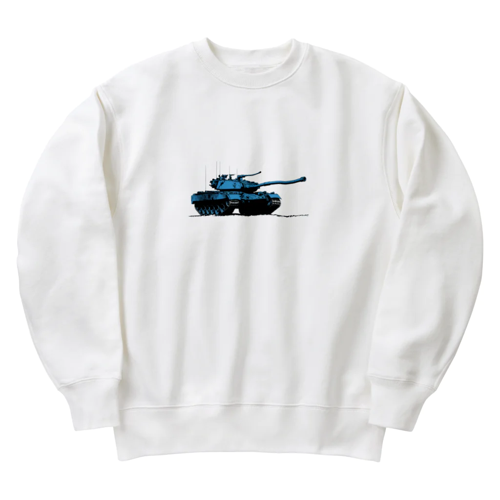 mochikun7の戦車イラスト03 Heavyweight Crew Neck Sweatshirt