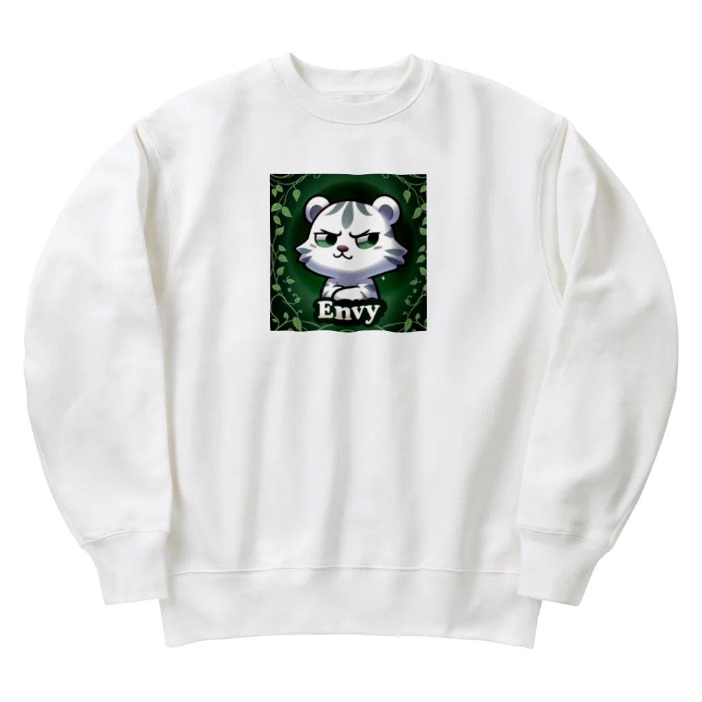 rapis88のやきもち白虎 Heavyweight Crew Neck Sweatshirt