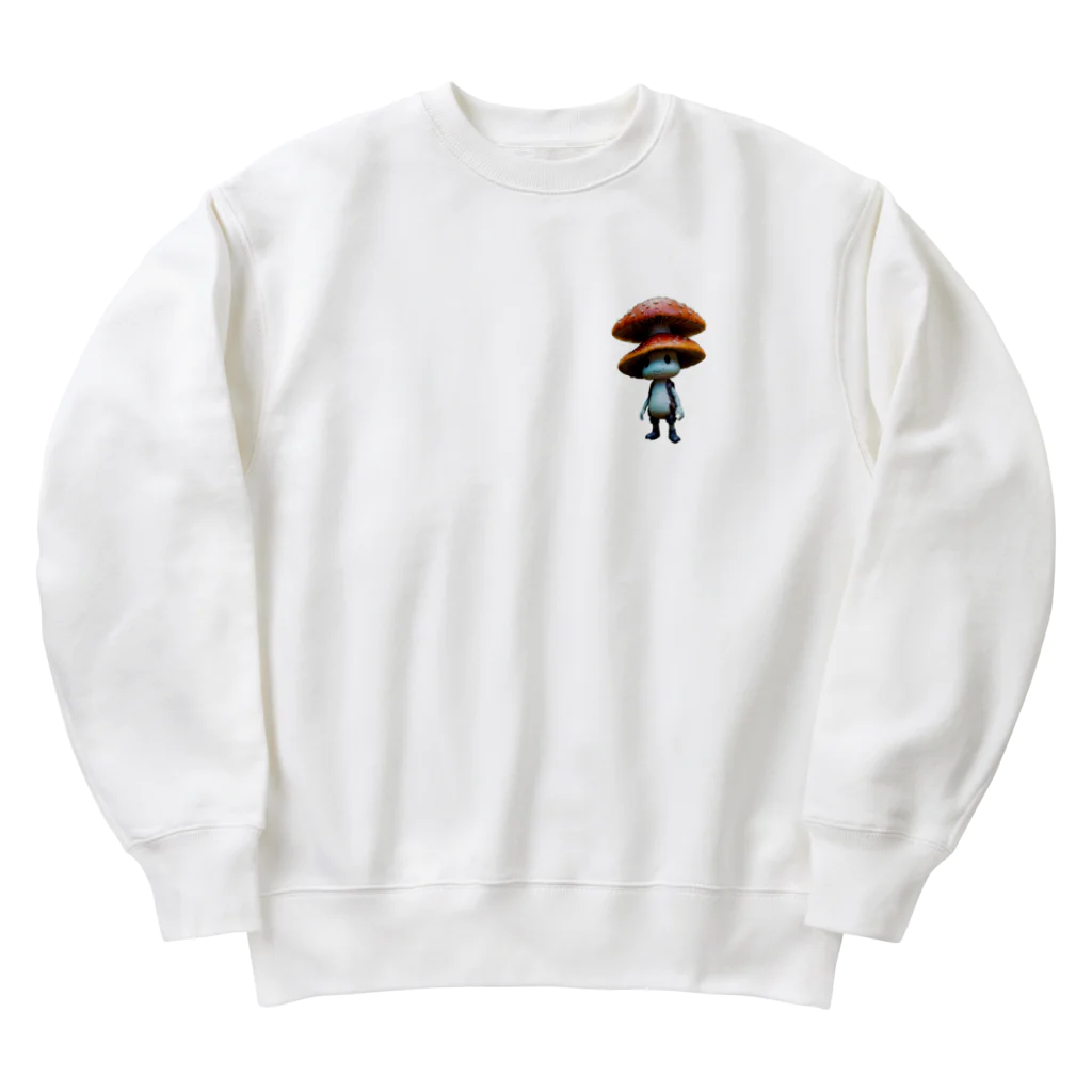 Kaz_Alter777のキュートなキノコ Heavyweight Crew Neck Sweatshirt