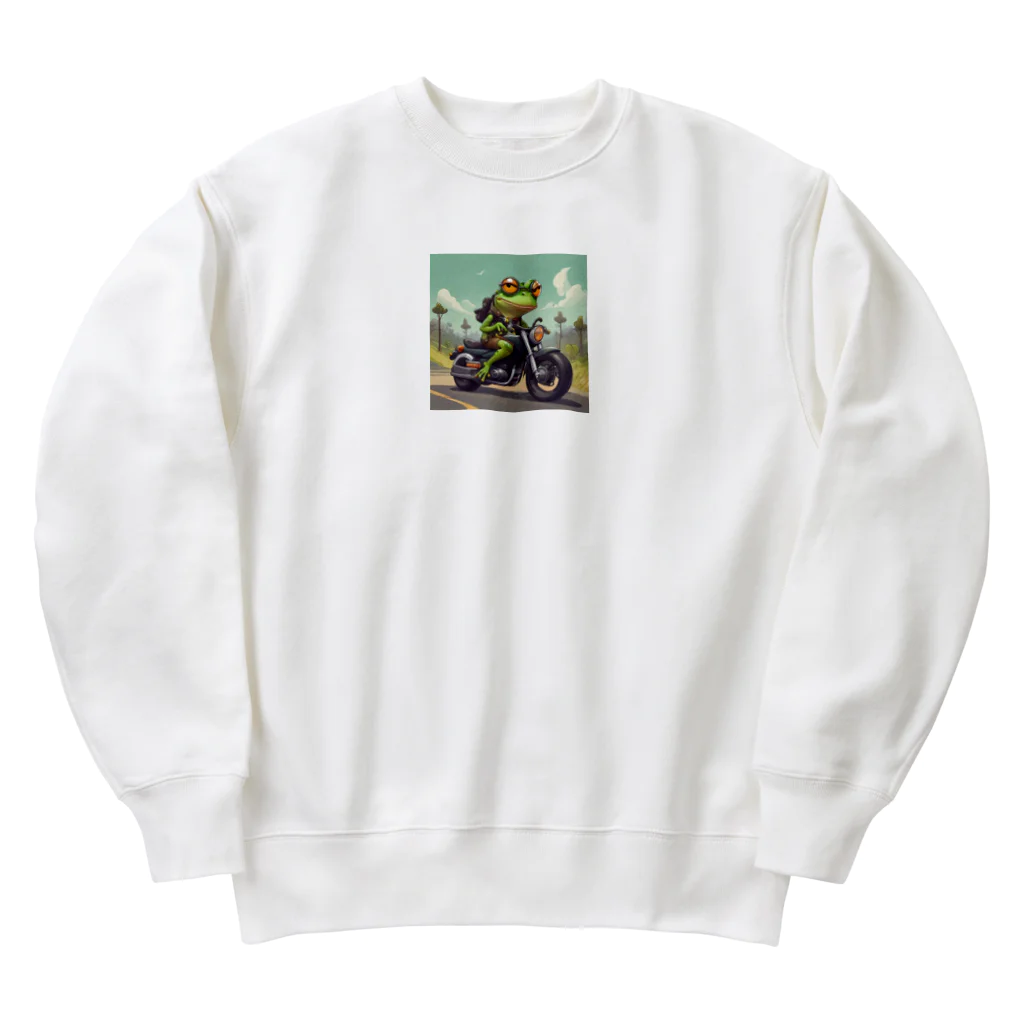 二宮大輔のカエルライダー4兄弟　次男　ルカ Heavyweight Crew Neck Sweatshirt