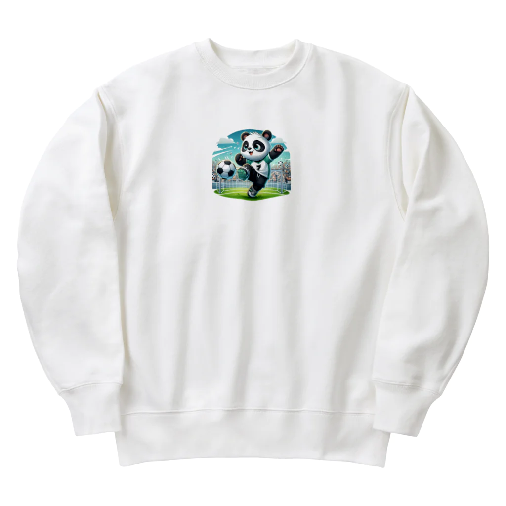 アニマルホビーズのサッカーパンダ Heavyweight Crew Neck Sweatshirt