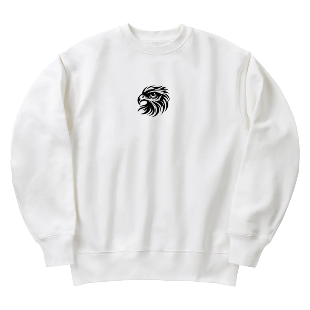 yielanggo007の白黒の鷹 Heavyweight Crew Neck Sweatshirt