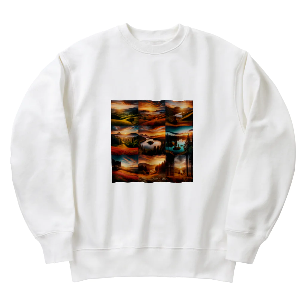 株式会社チュンスターの夕焼け小焼け Heavyweight Crew Neck Sweatshirt