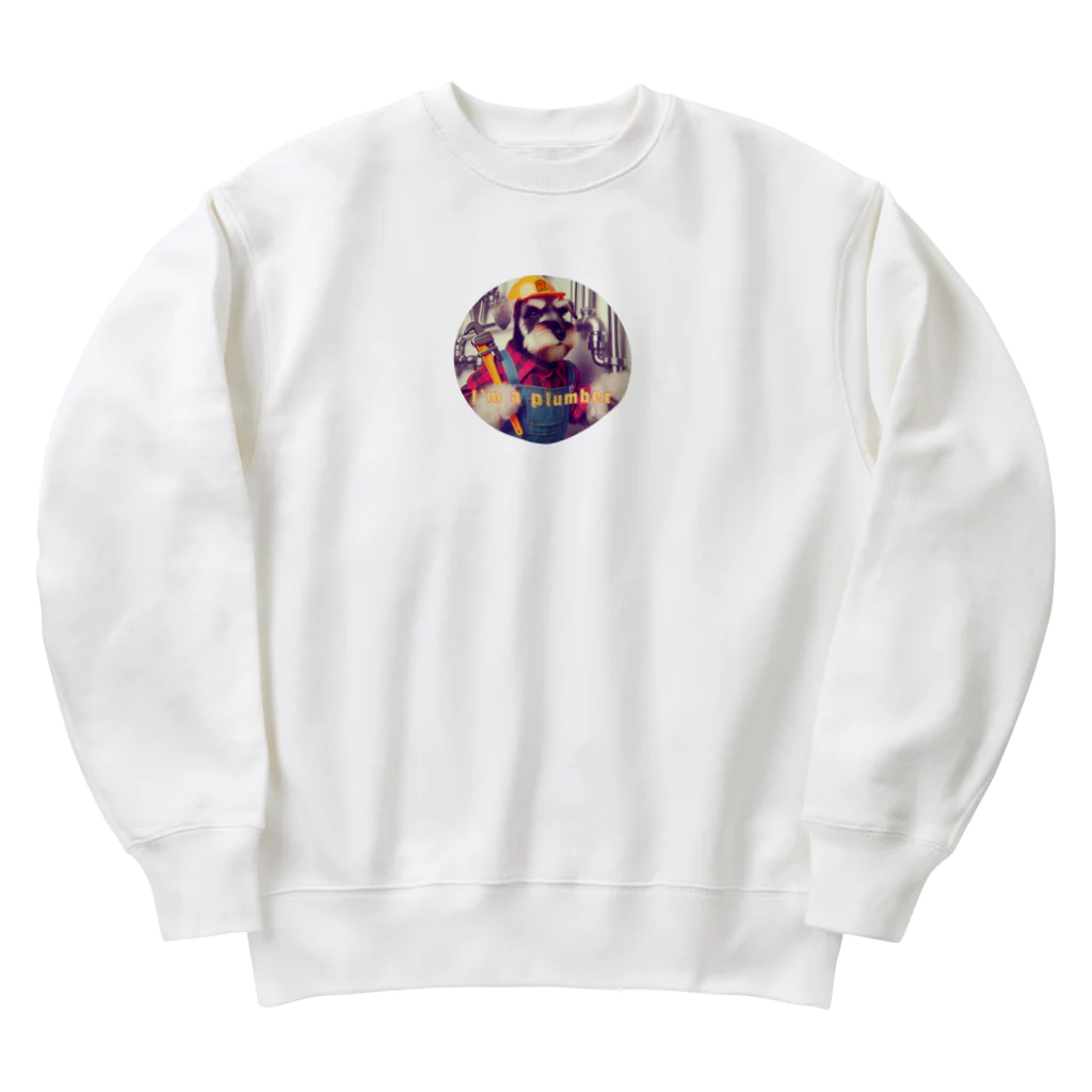 レミオのひとりごとチャンネルの働くワンコ Heavyweight Crew Neck Sweatshirt