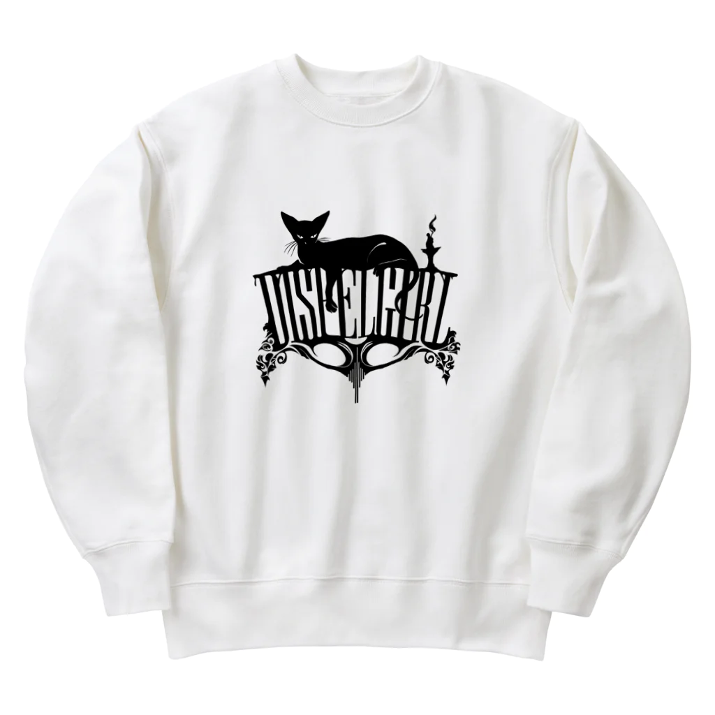 SRBGENk ゲンキのDISPELGIRL Elegant Cat Heavyweight Crew Neck Sweatshirt