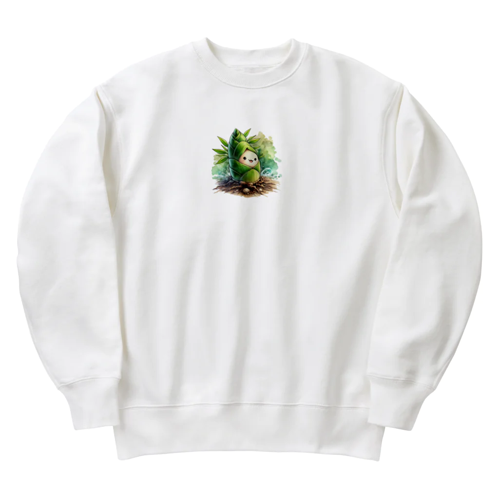 yielanggo007の緑の竹の子 Heavyweight Crew Neck Sweatshirt