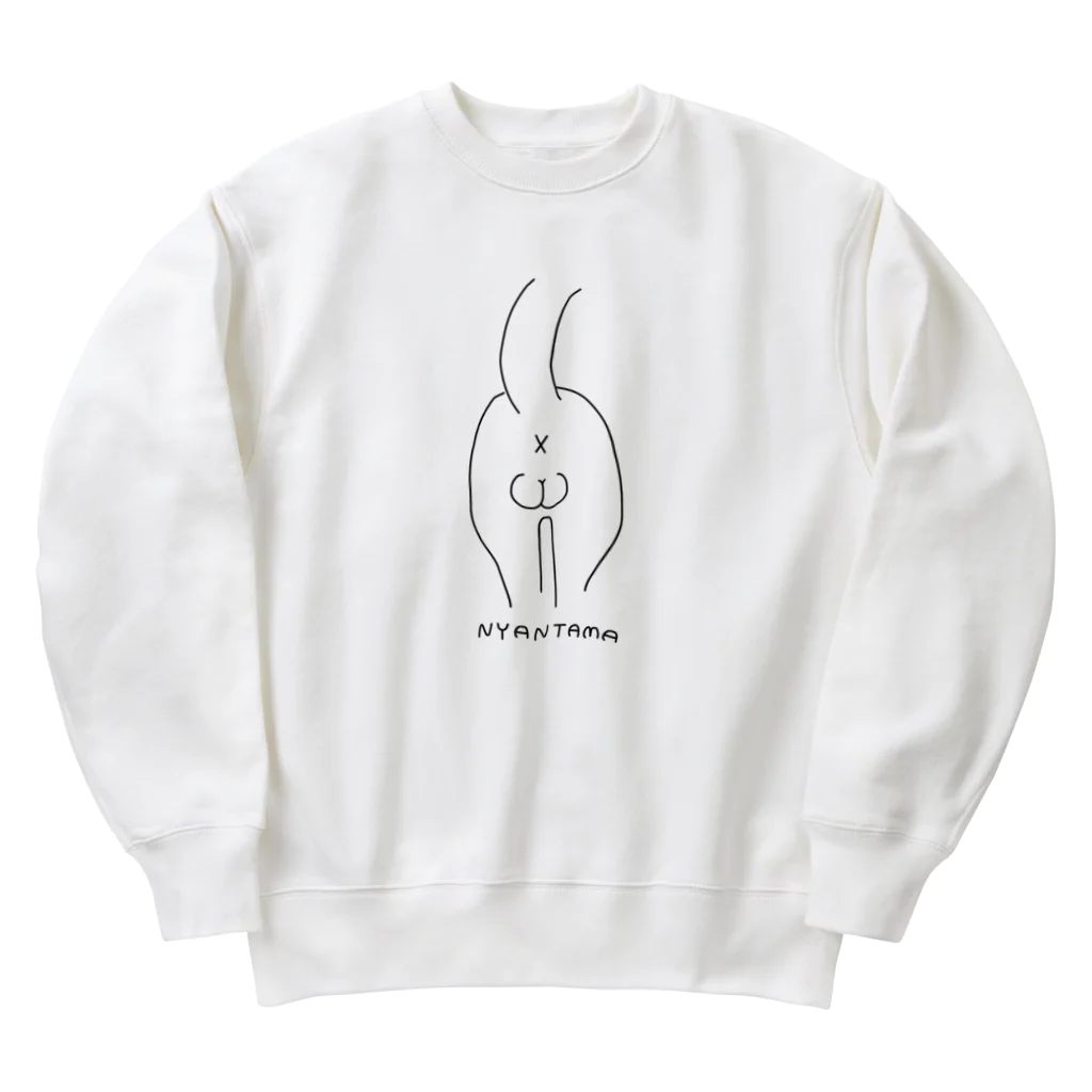 suuのにゃんたま Heavyweight Crew Neck Sweatshirt