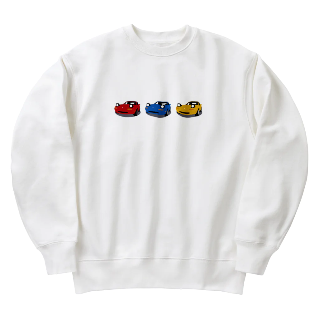 キャのNAロードスターなクルマ Heavyweight Crew Neck Sweatshirt