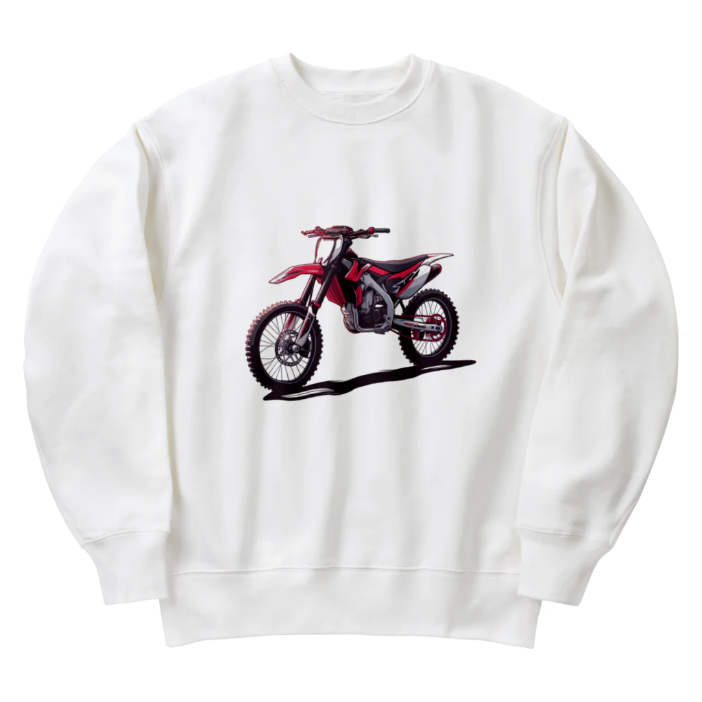 Bikers' Galleryのオフロードバイク デザイン モトクロス  Heavyweight Crew Neck Sweatshirt