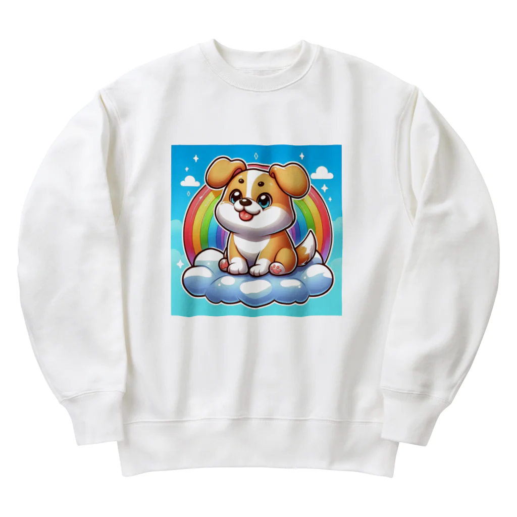 Minoyaの雲に乗った犬 Heavyweight Crew Neck Sweatshirt