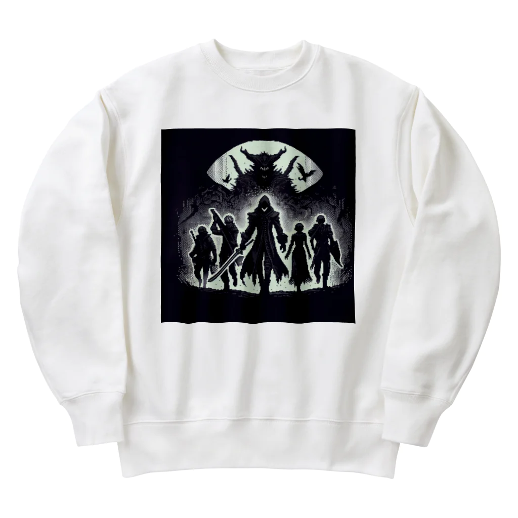 ドット屋のドット絵 5人組 Heavyweight Crew Neck Sweatshirt