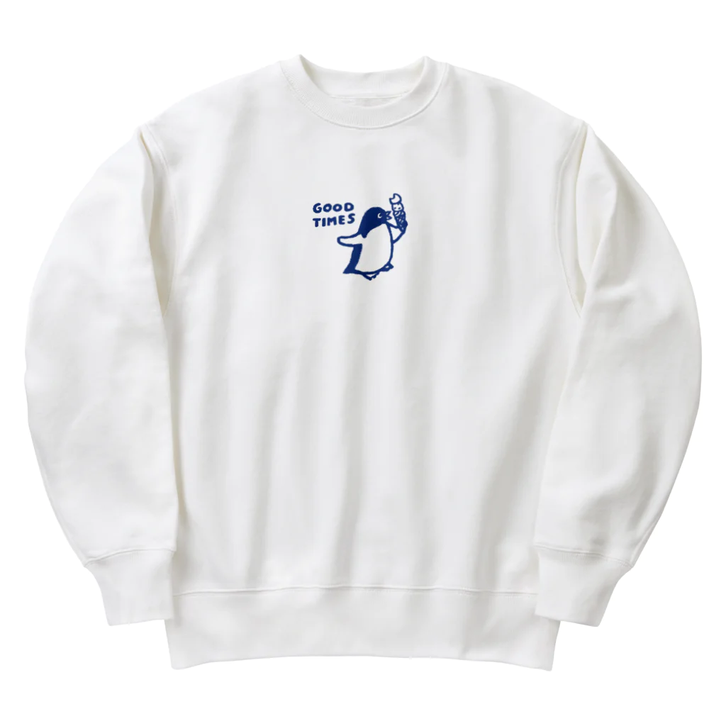 kiki25のペンギンとアイスクリーム Heavyweight Crew Neck Sweatshirt