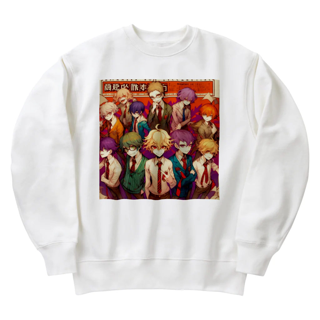 momonekokoのイケメン大集合 Heavyweight Crew Neck Sweatshirt