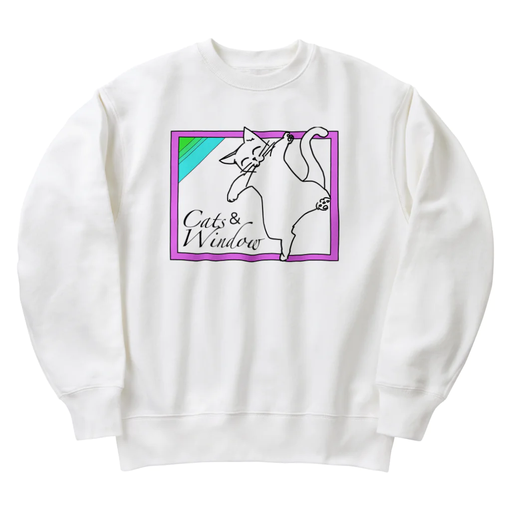 ONPu.ARTのCats ＆ Window Heavyweight Crew Neck Sweatshirt