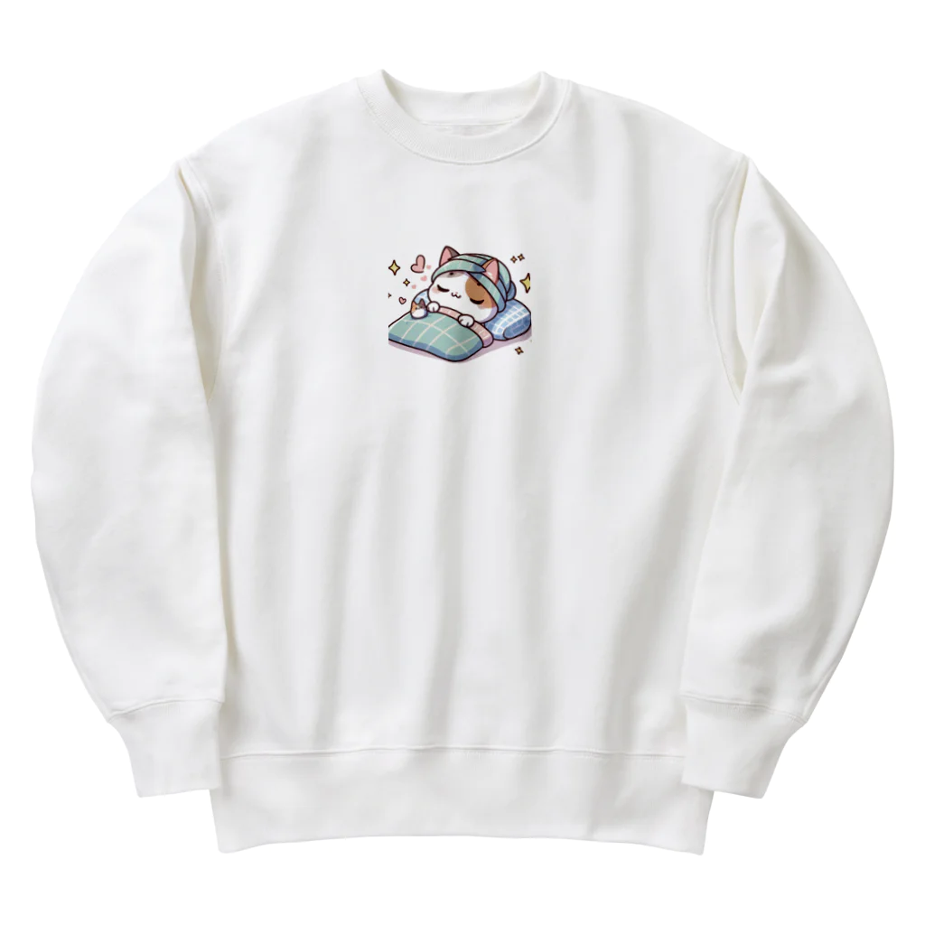 りのショップのゆるかわネコグッズ Heavyweight Crew Neck Sweatshirt