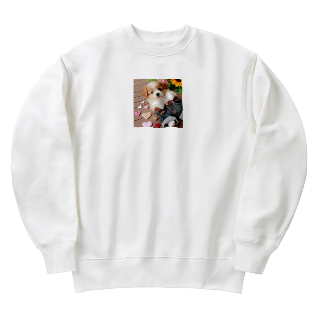 鈴木敏夫のジーパンがかわいいねー犬には　お似合いかも Heavyweight Crew Neck Sweatshirt