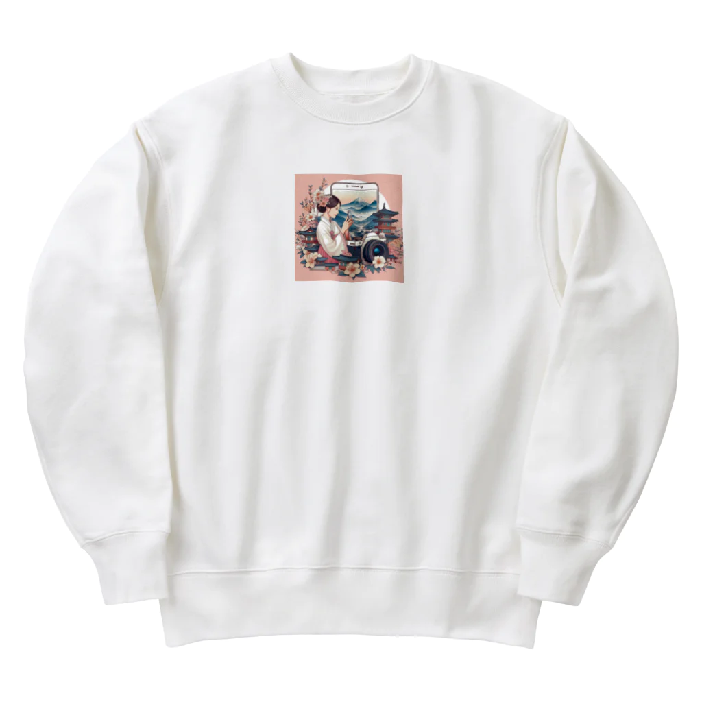 はむはむのかわいいデザイン　人気アイテム Heavyweight Crew Neck Sweatshirt