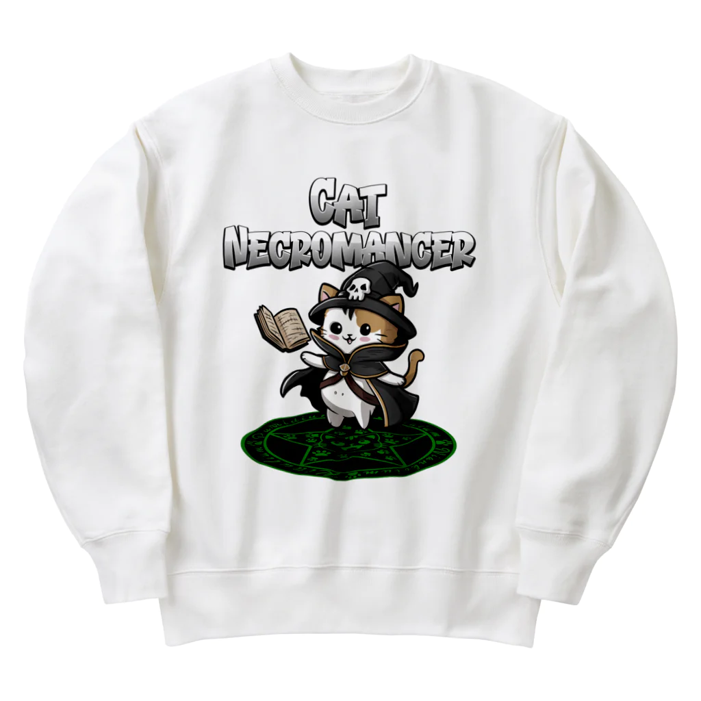 Stylo Tee Shopのネクロマンサーのネコさん Heavyweight Crew Neck Sweatshirt