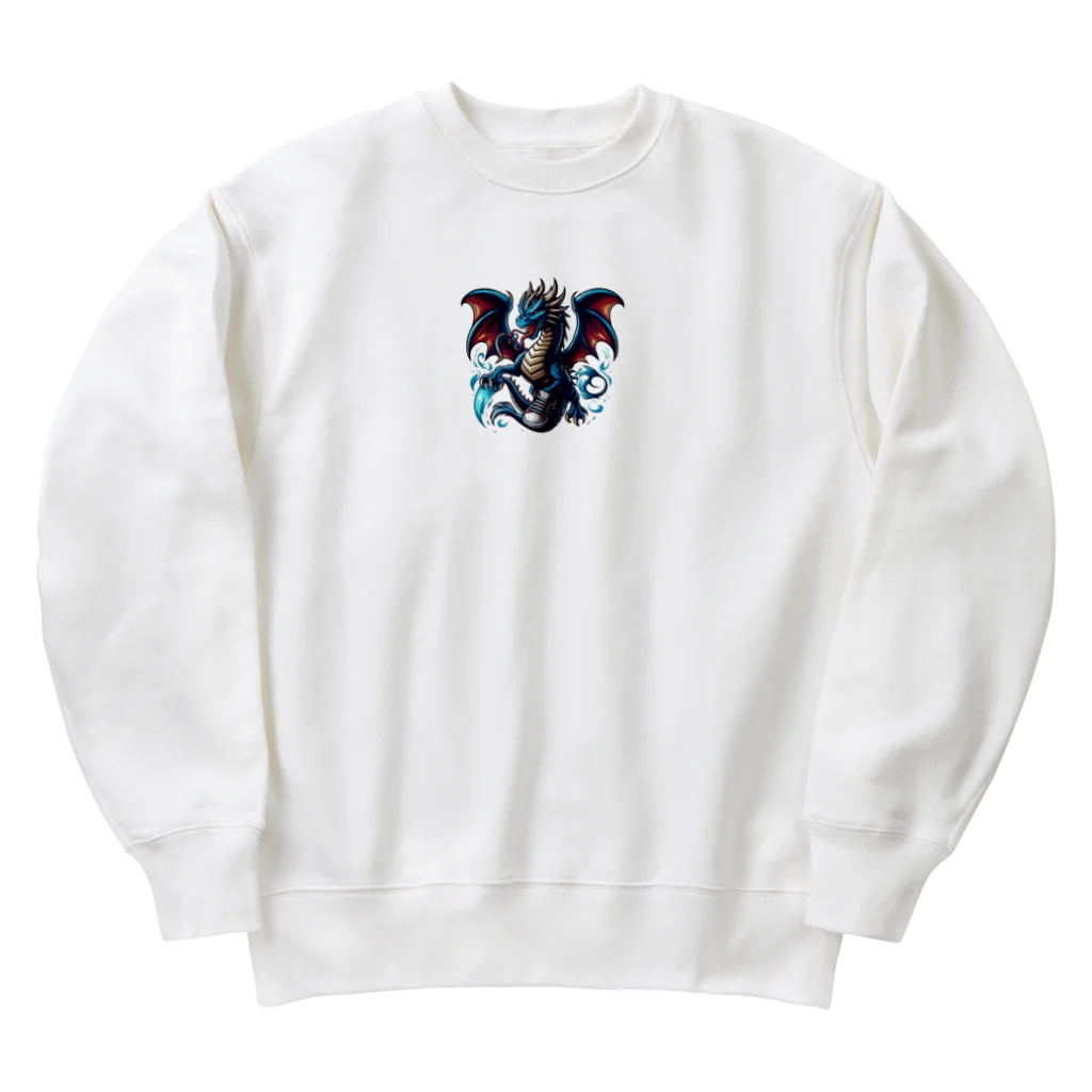 アミュペンのどこか空想的で美しい存在「ドラゴン」 Heavyweight Crew Neck Sweatshirt