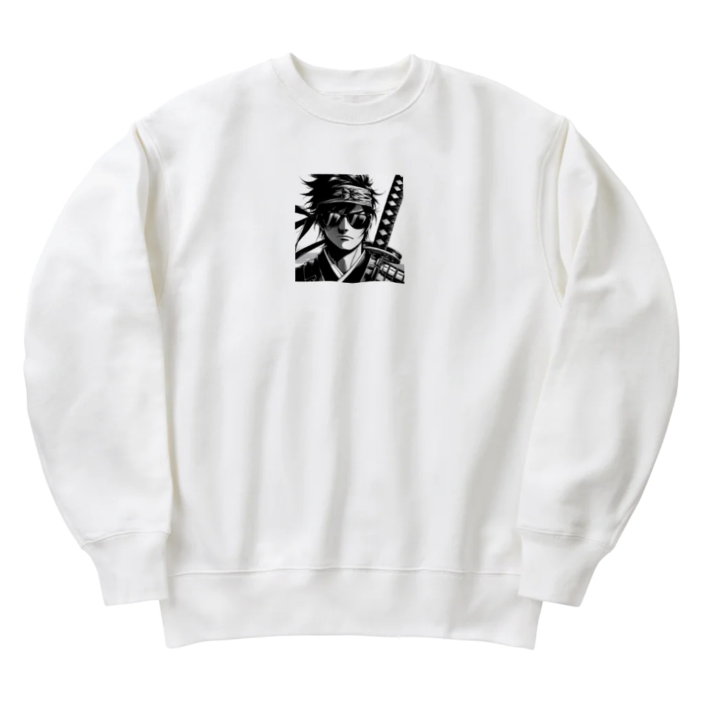 namidamakiのグラサン侍 Heavyweight Crew Neck Sweatshirt