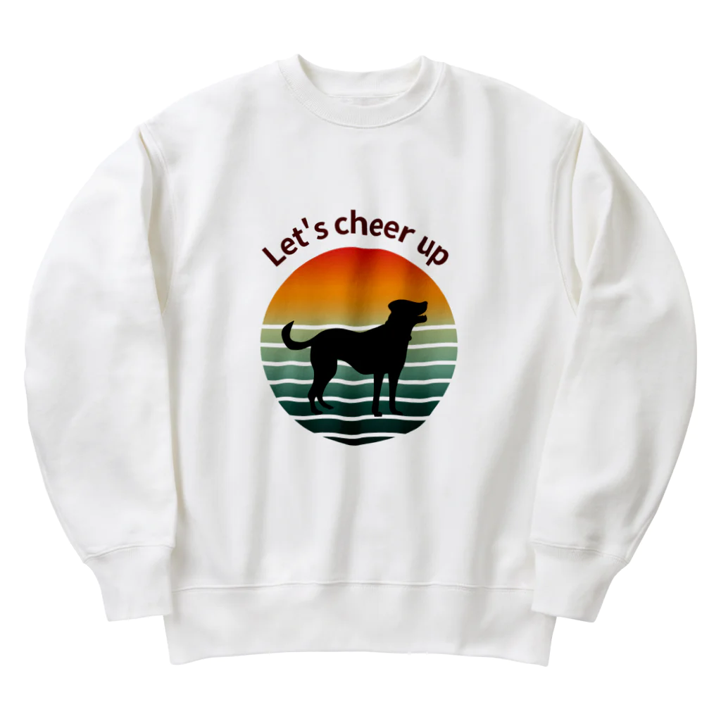 BIGSALEの犬のシルエットプリント Heavyweight Crew Neck Sweatshirt