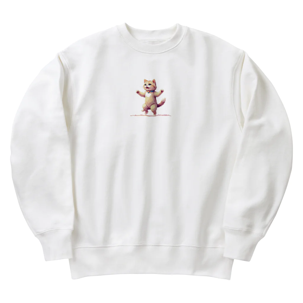 踊る猫たちの勝利の踊る猫 Heavyweight Crew Neck Sweatshirt