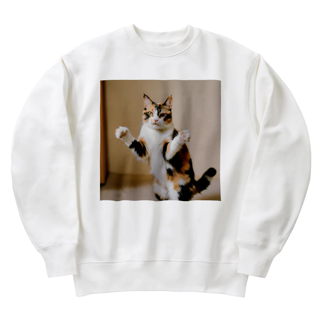 shadowshadowの三毛猫 Heavyweight Crew Neck Sweatshirt