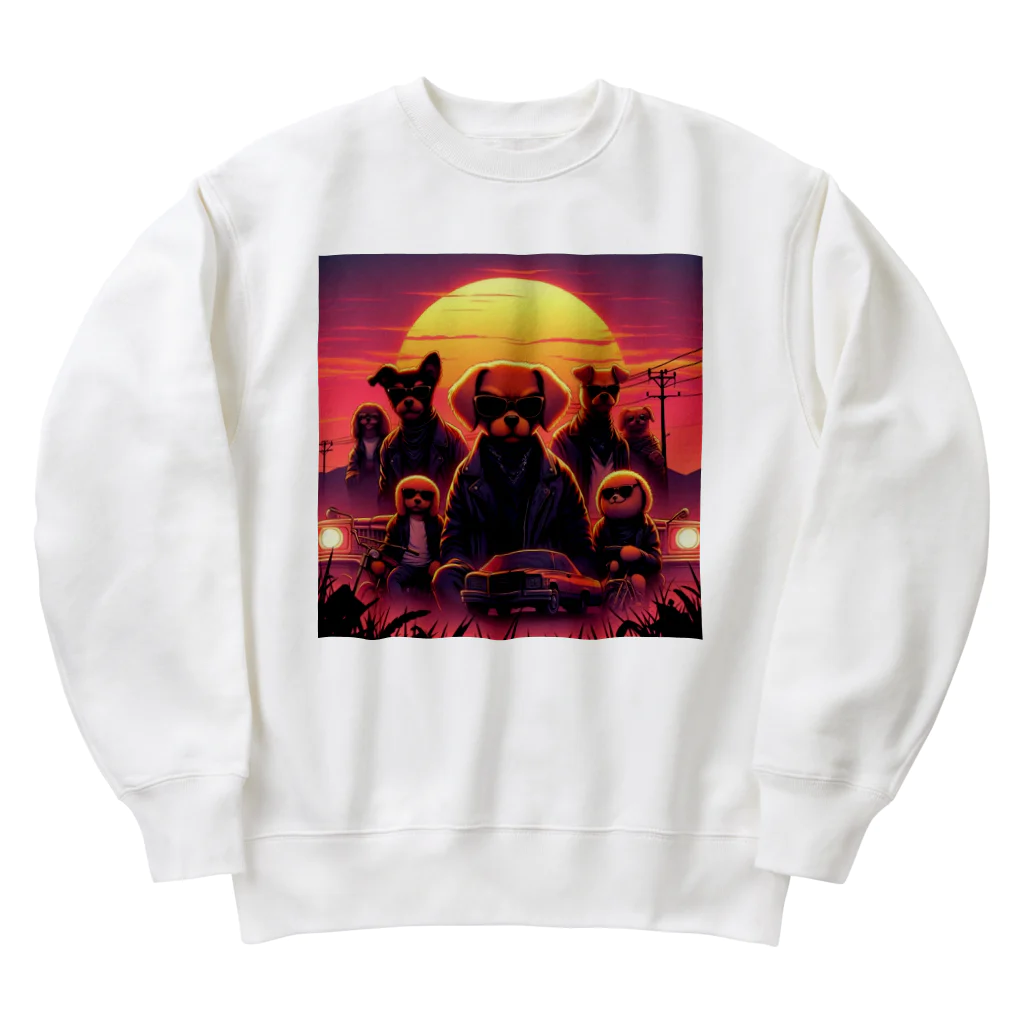 suzuri18026のギャングドック Heavyweight Crew Neck Sweatshirt