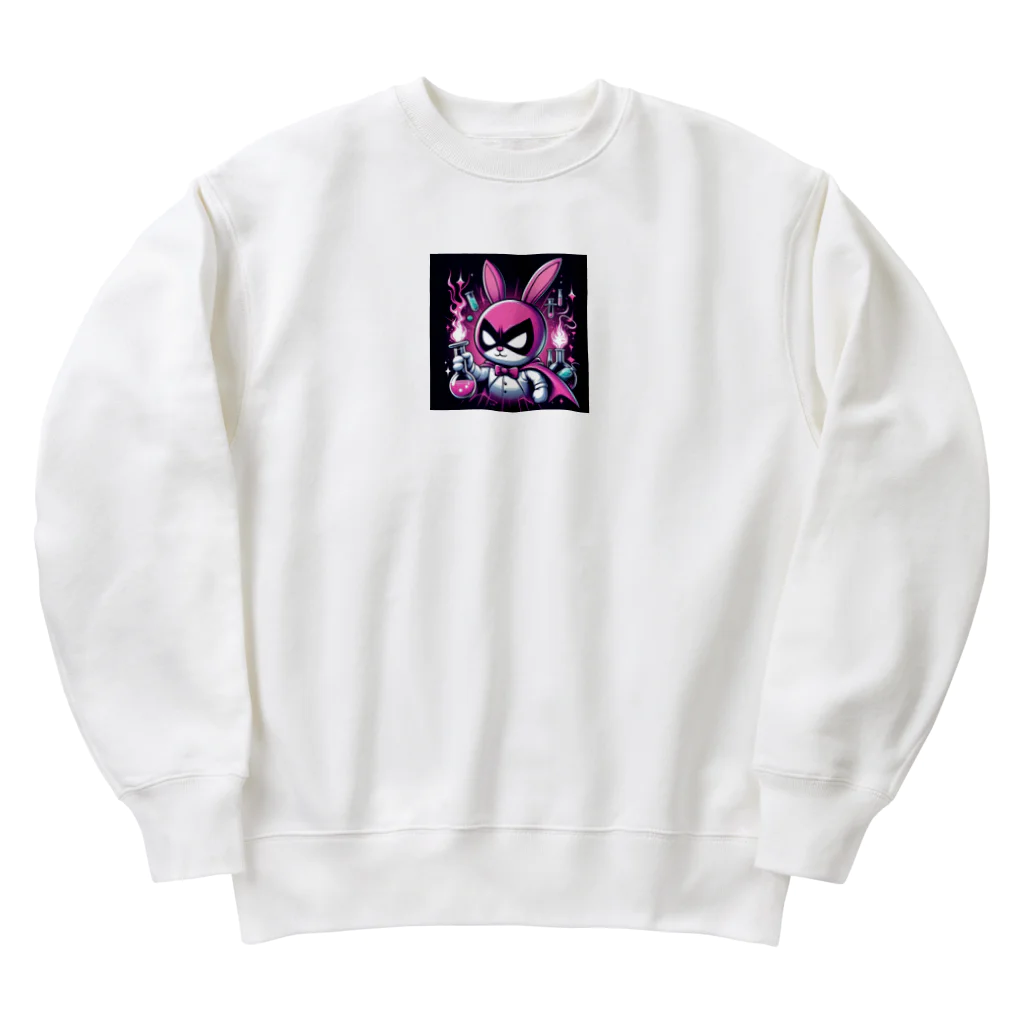 suzuri18026のうさぎ科学者 Heavyweight Crew Neck Sweatshirt