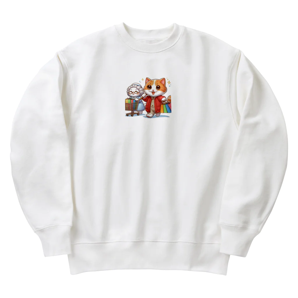 アミュペンのかわいい猫ちゃんと一緒にお買い物🐱💼  Heavyweight Crew Neck Sweatshirt