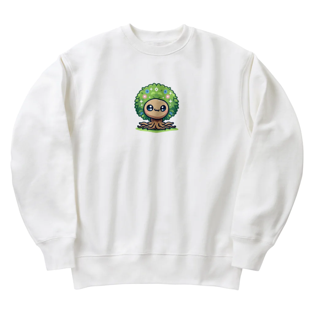 YOKOKENのガジュマルのガジュ子さん Heavyweight Crew Neck Sweatshirt