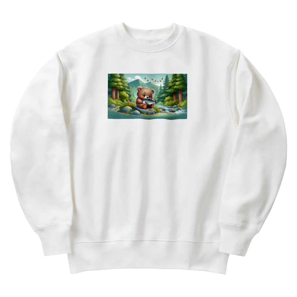 りおりるんの小熊 Heavyweight Crew Neck Sweatshirt